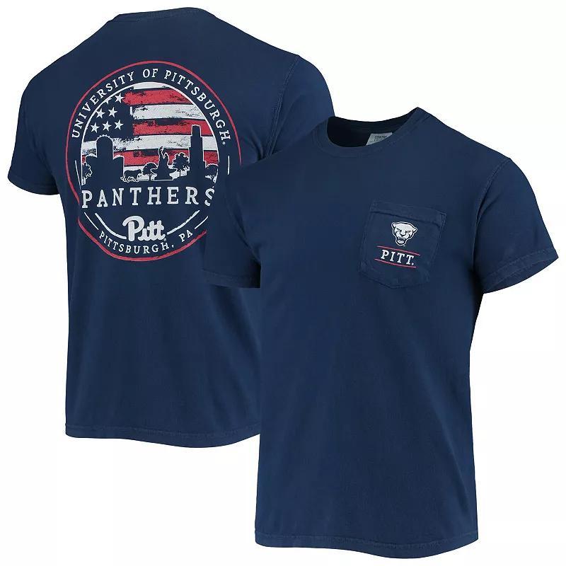 Mens Pitt Panthers Campus Americana T-Shirt Blue Product Image