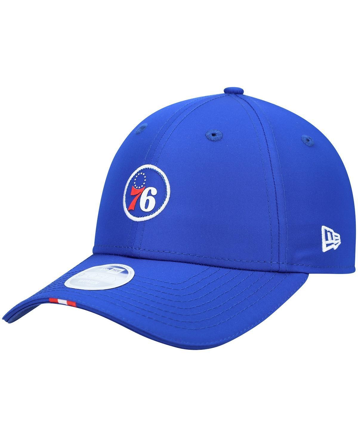 Womens New Era Royal Philadelphia 76ers Micro Patch 9FORTY Adjustable Hat Product Image