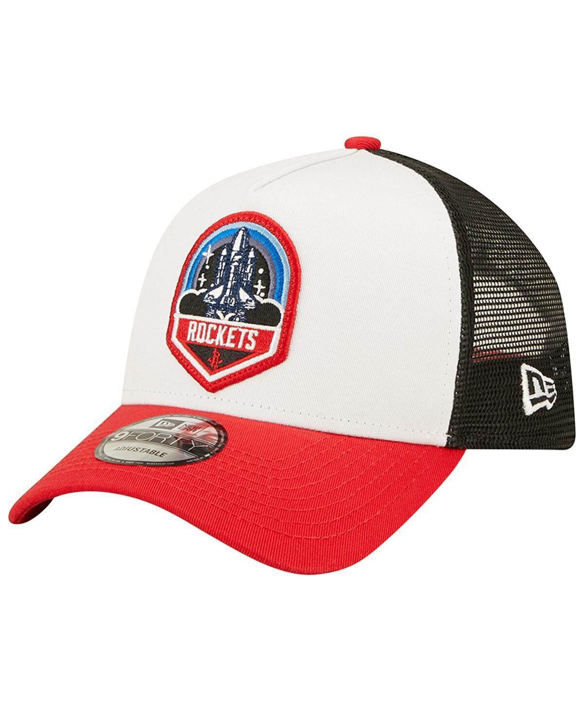 Mens New Era /White Houston Rockets Fresh 9FORTY Snapback Hat Product Image