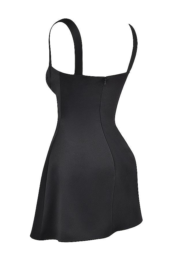 Kara Black Mini Dress Product Image