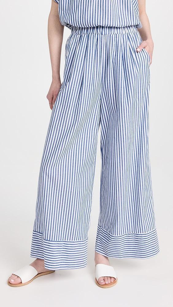 Stateside Stripe Poplin Wide Leg Pants | Shopbop product image