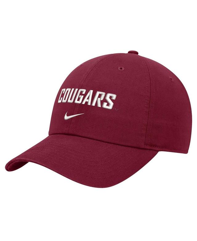 NIKE Men's Crimson Washington State Cougars 2024 Sideline Club Adjustable Hat Product Image