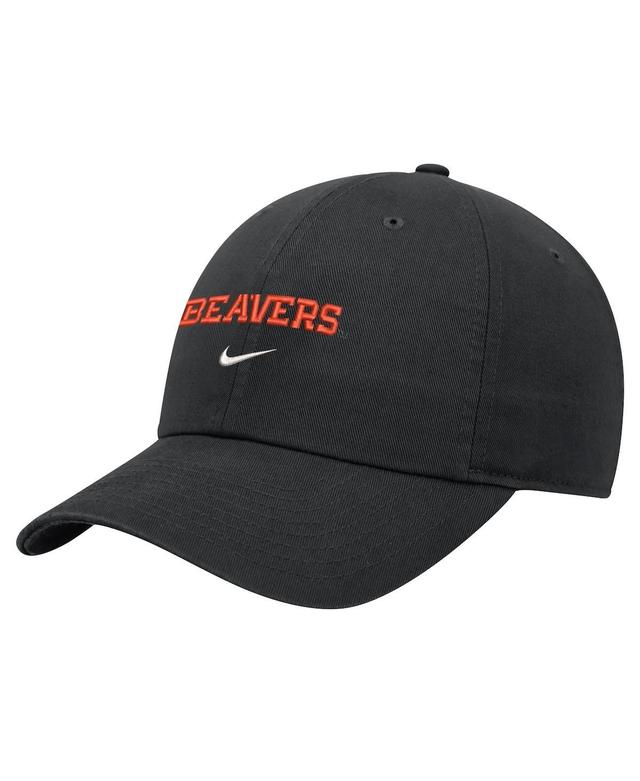 Nike Mens Black Oregon State Beavers 2024 Sideline Club Adjustable Hat Product Image