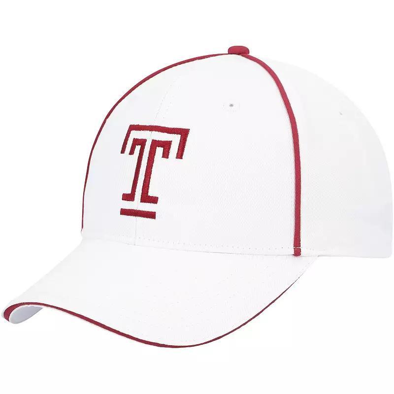 Mens Colosseum White Temple Owls Take Your Time Snapback Hat Product Image