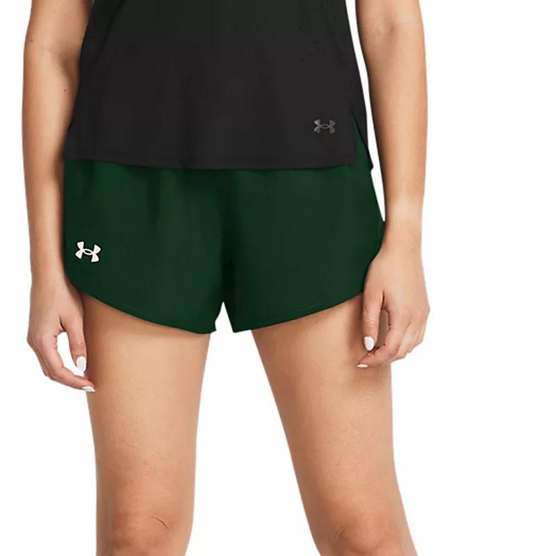 Womens Under Armour Fly-By Shorts Green Green Product Image