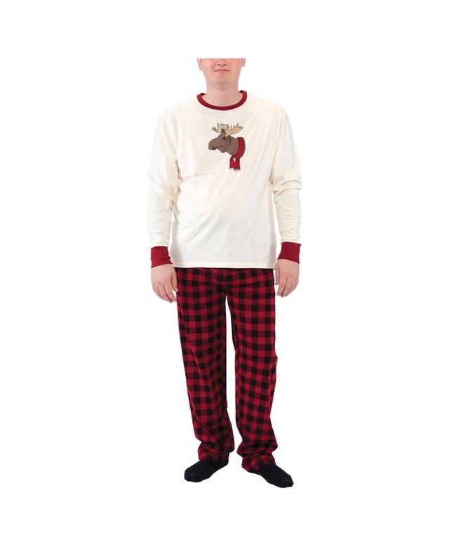 Touched by Nature Mens Holiday Pajamas, Moose Product Image