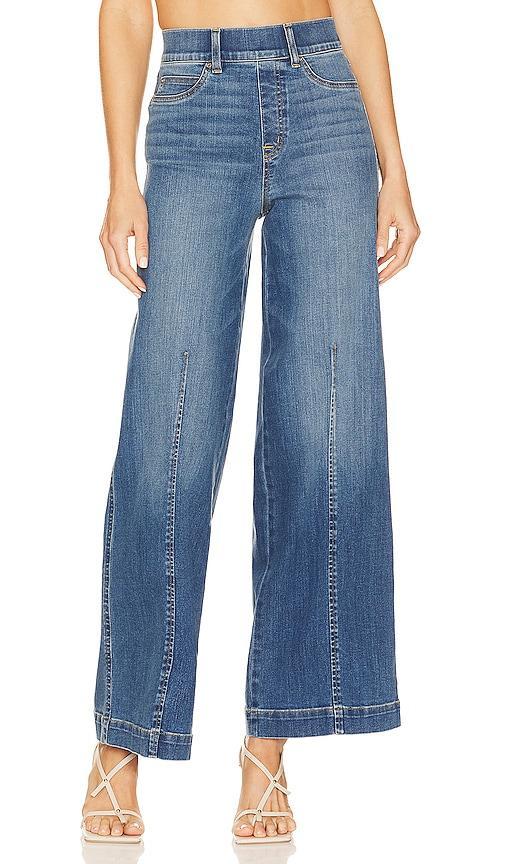 Seamed Front Wide Leg Jean Product Image