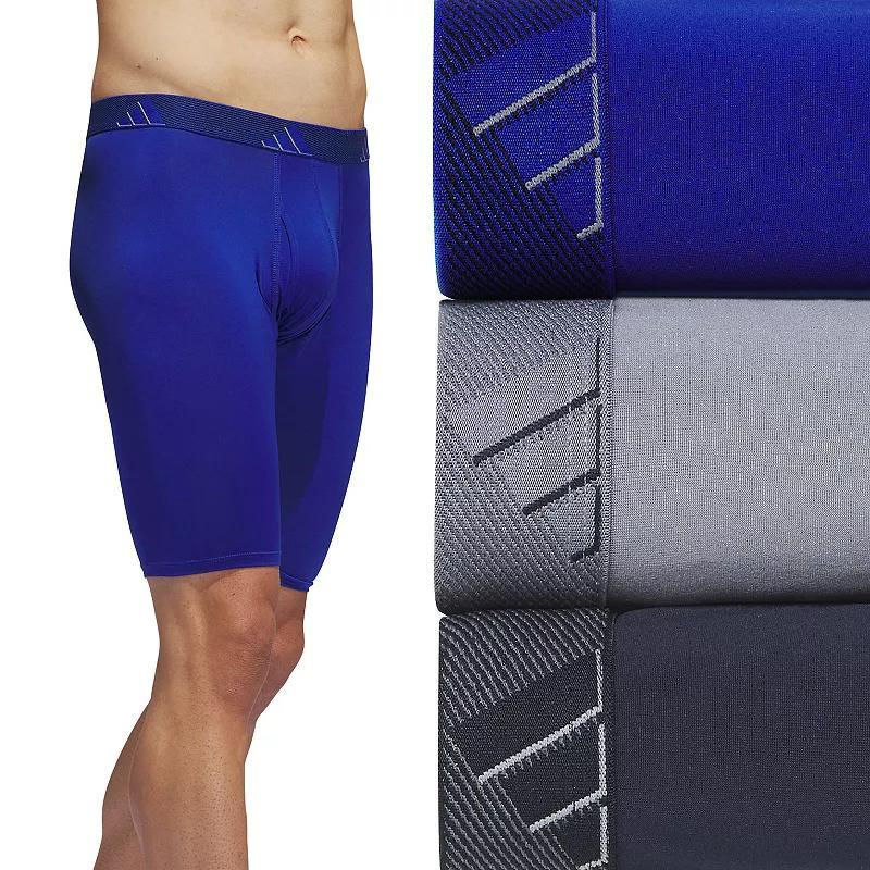 Mens adidas 3-pack Microfiber Long Boxer Briefs Product Image