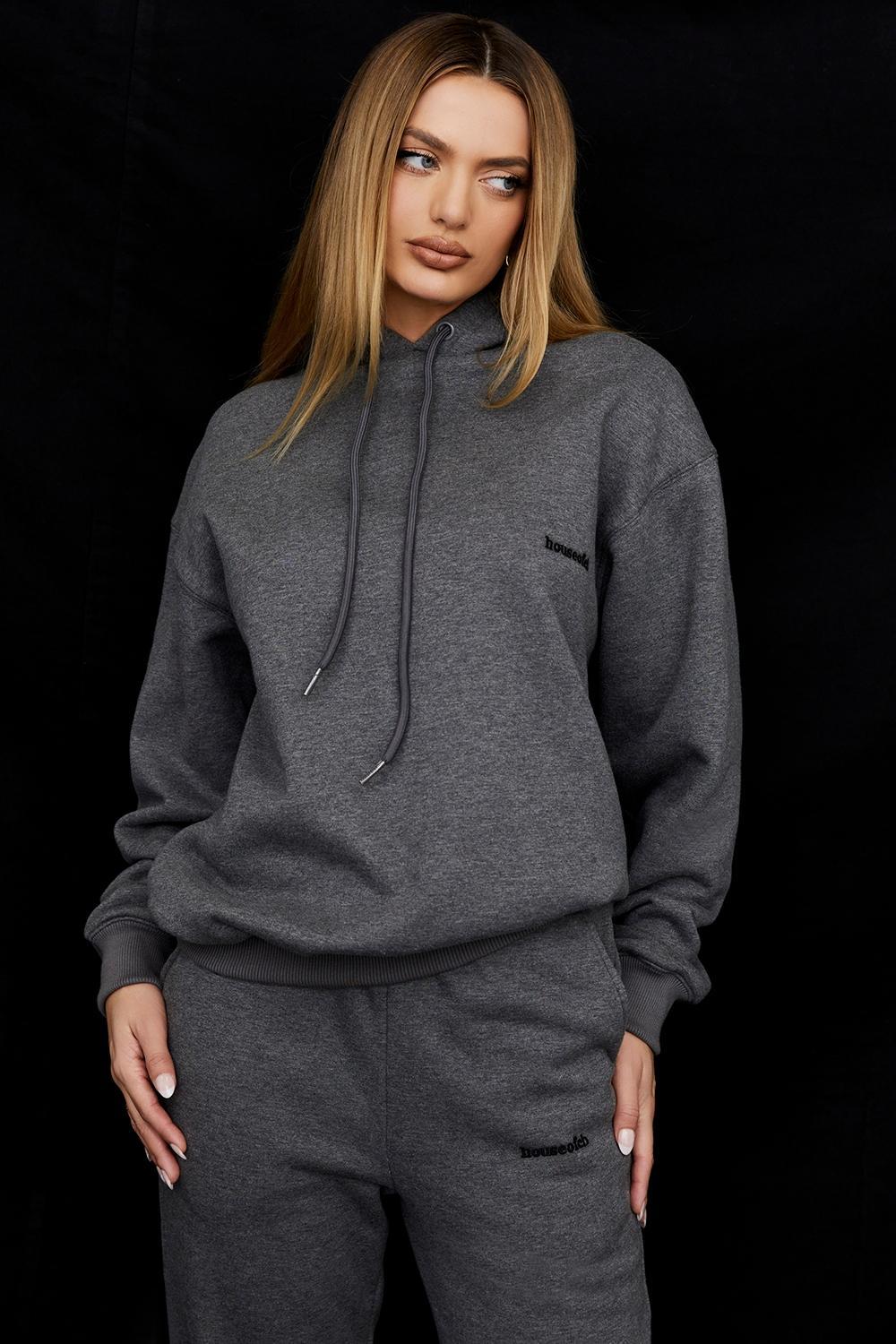 Halo Dark Grey Oversized Hoodie Product Image