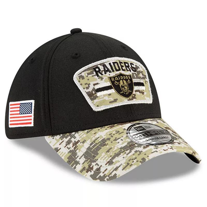 Mens New Era /Camo Las Vegas Raiders 2021 Salute To Service 39THIRTY Flex Hat Product Image