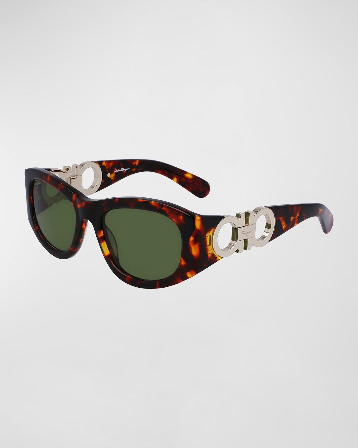 Gancini Round Acetate Sunglasses Product Image