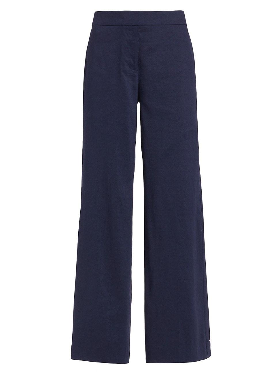 Womens Gissel Linen-Blend Flared Pants Product Image