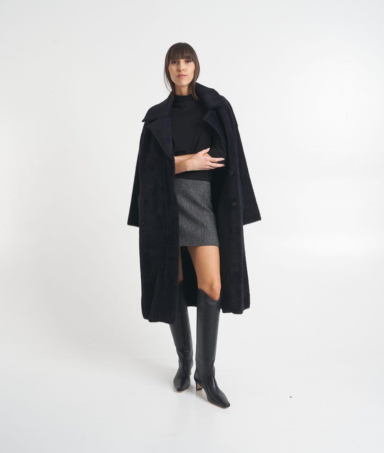 Coat 'Uvaggio' with waist belt Product Image