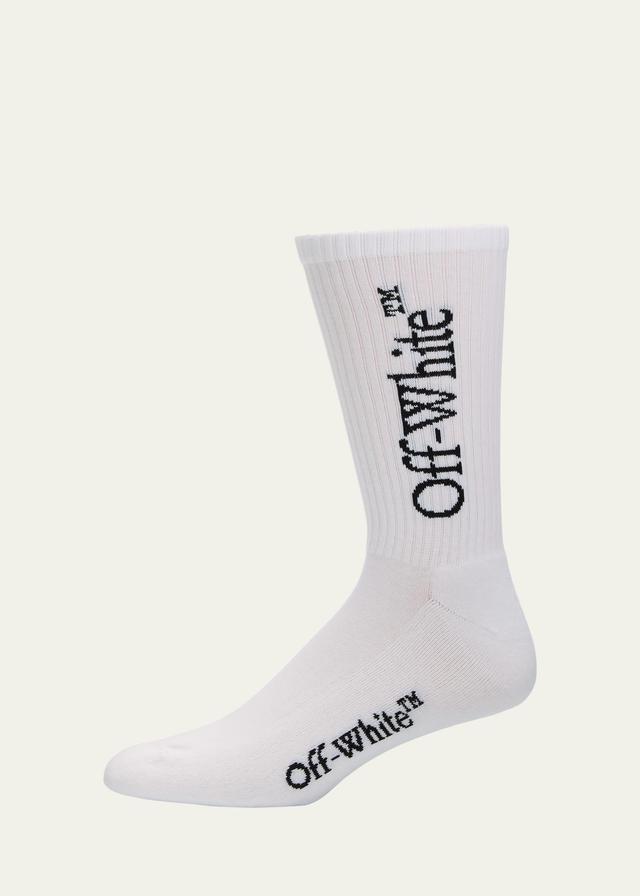 Off-White Bookish Logo Mid Calf Socks Product Image