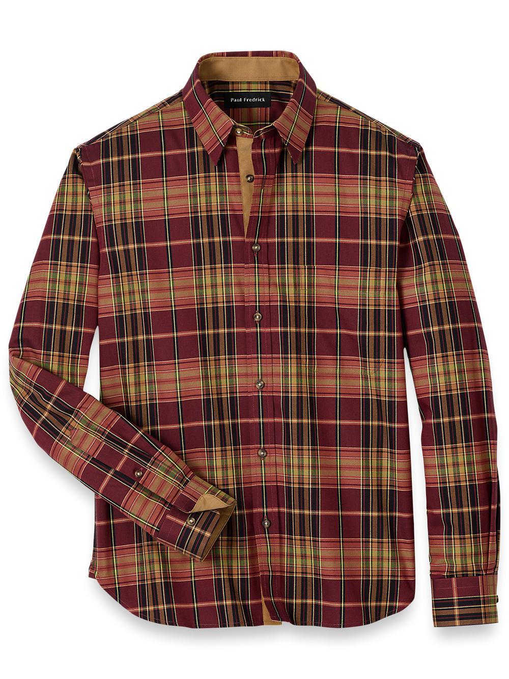 Cotton Plaid Casual Shirt - Multi Product Image