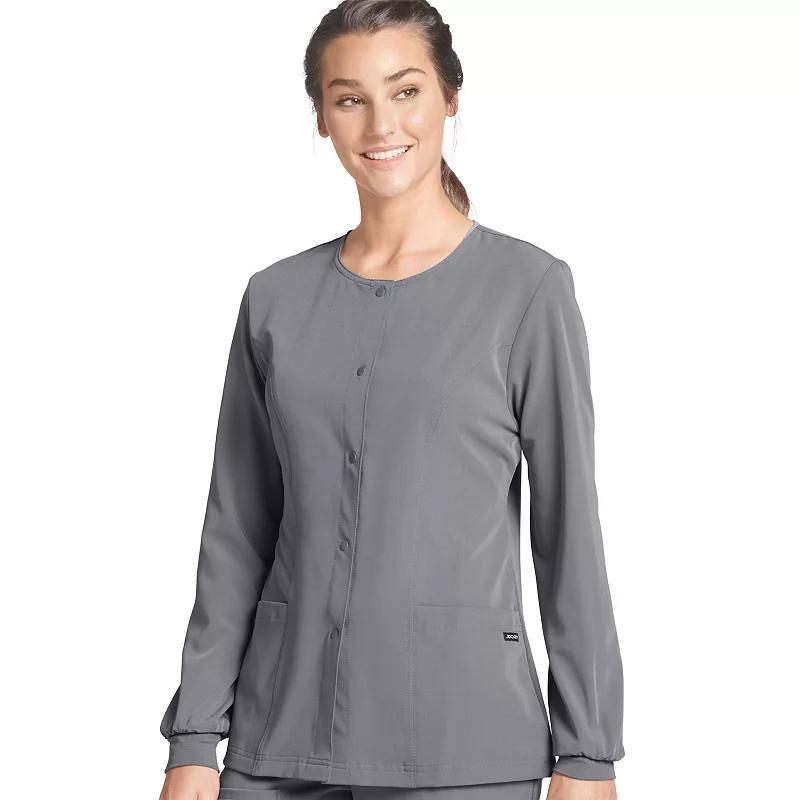 Womens Jockey Scrubs Classic Round Neckline Snap Jacket 2356 Product Image