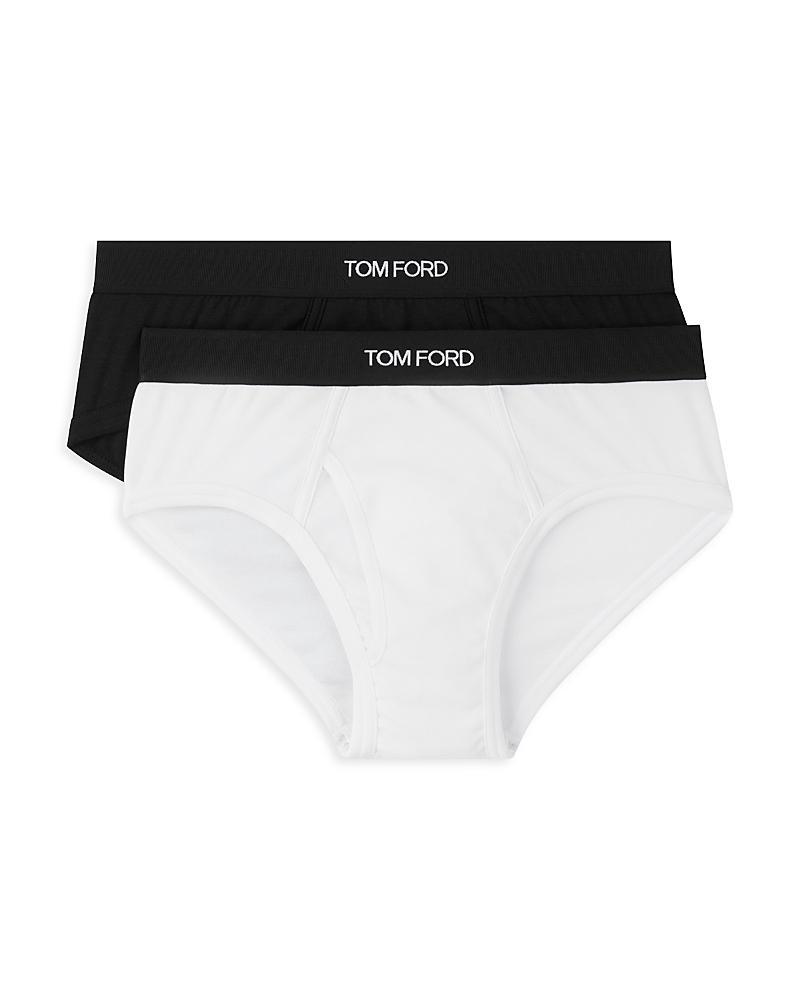 Mens 2-Pack Stretch-Cotton Logo Briefs Product Image