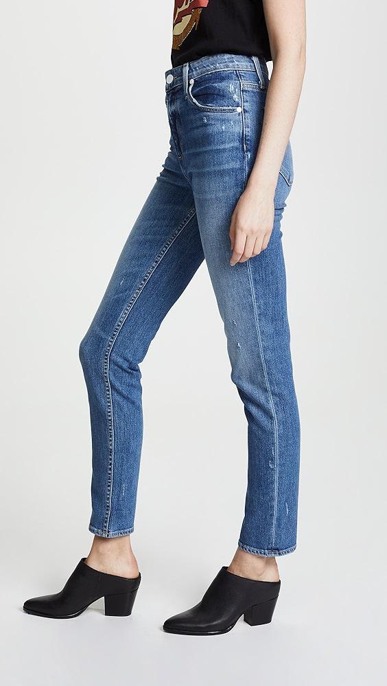 PAIGE High Rise Sarah Slim Jeans | Shopbop Product Image