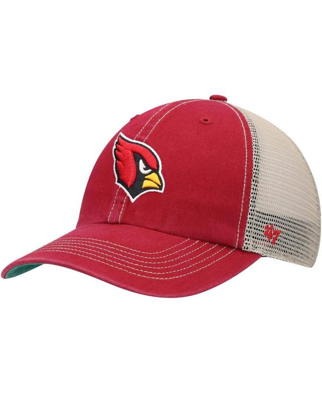 Mens Cardinal Arizona Cardinals Trawler Trucker Clean Up Snapback Hat - Cardinal Product Image