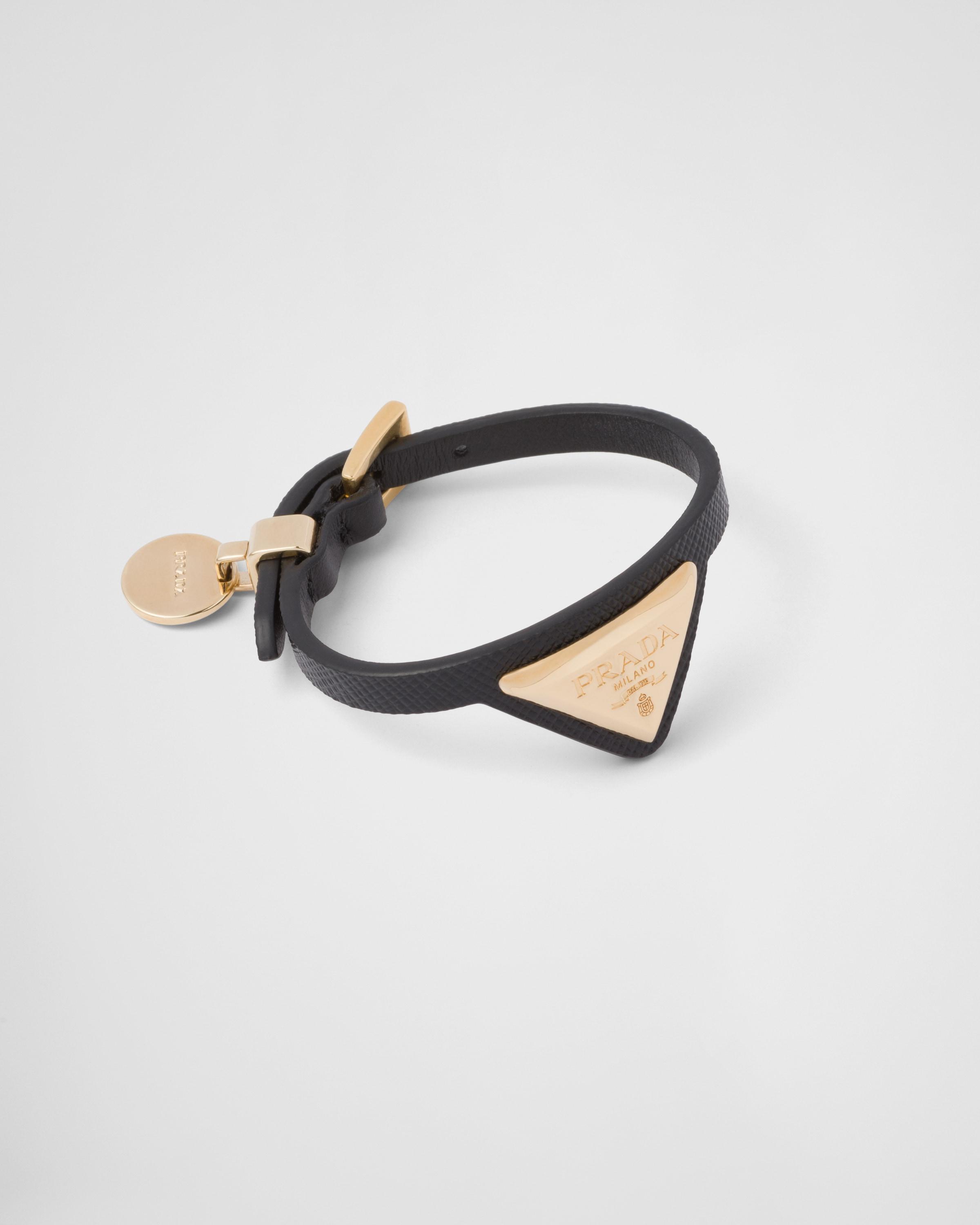 Saffiano leather and metal bracelet Product Image