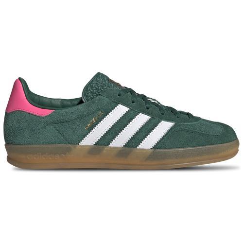 adidas Womens Originals Gazelle Indoor - Shoes Green/Pink Product Image