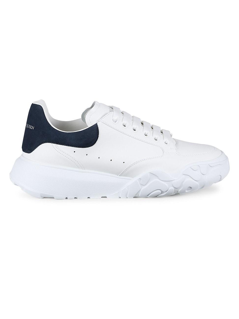 Mens Leather Low-Top Sneakers Product Image