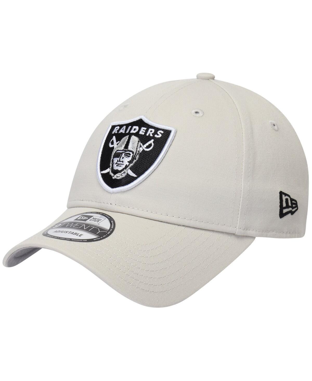 Mens New Era Khaki Oakland Raiders Playmaker 9TWENTY Adjustable Hat Product Image