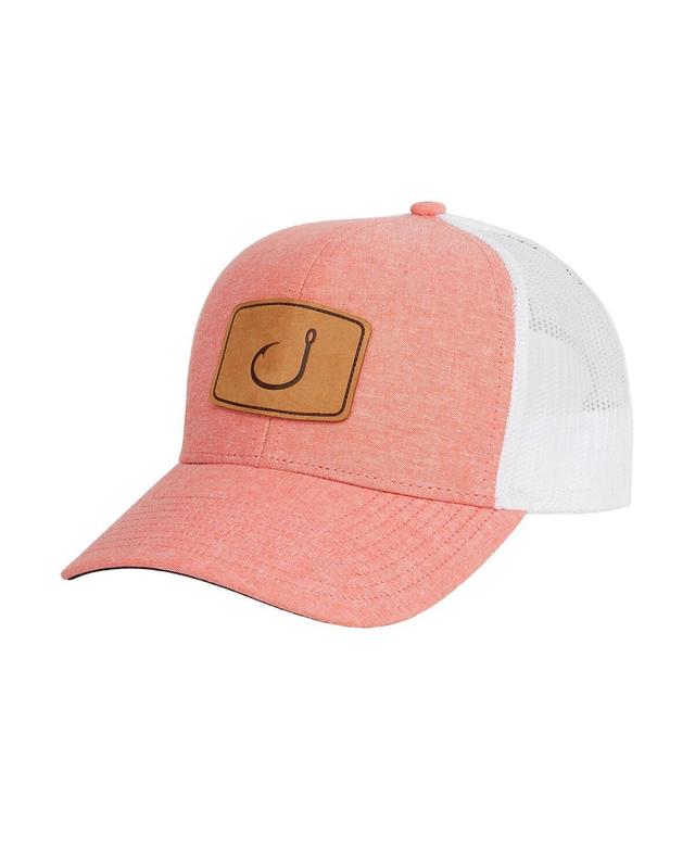 Avid Sportswear Mens Coral LayDay Trucker AVIDry Adjustable Hat - Coral, White Product Image