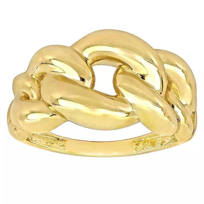 Stella Grace 14k Gold Interlocking Link Design Ring, Womens Product Image