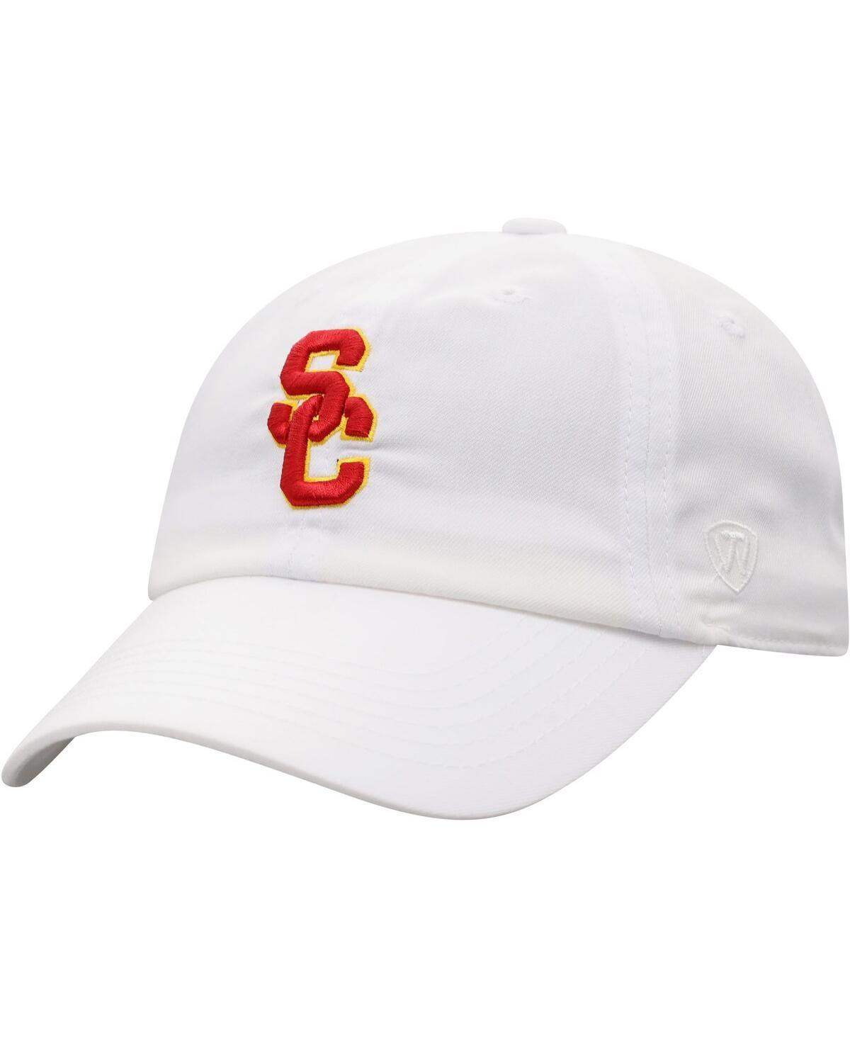 Mens Top of the World White Usc Trojans Staple Adjustable Hat Product Image