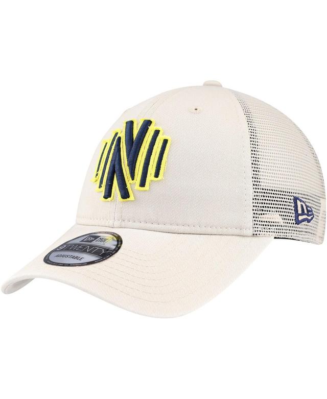 Mens New Era Tan Nashville SC Game Day 9TWENTY Adjustable Trucker Hat Product Image