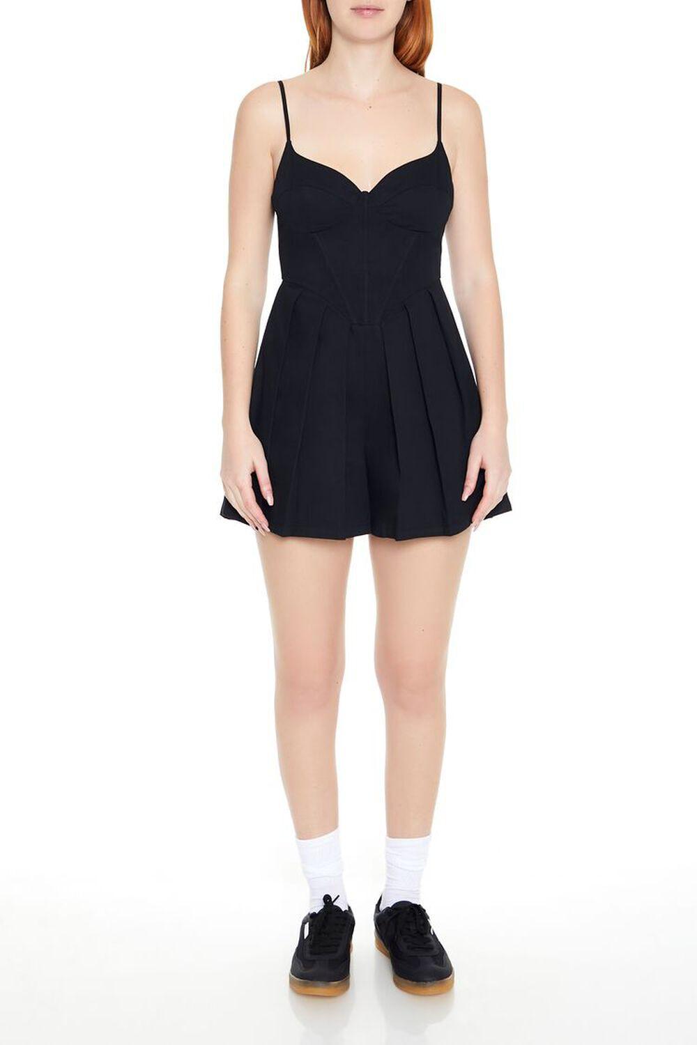 Pleated Bustier Cami Romper | Forever 21 Product Image