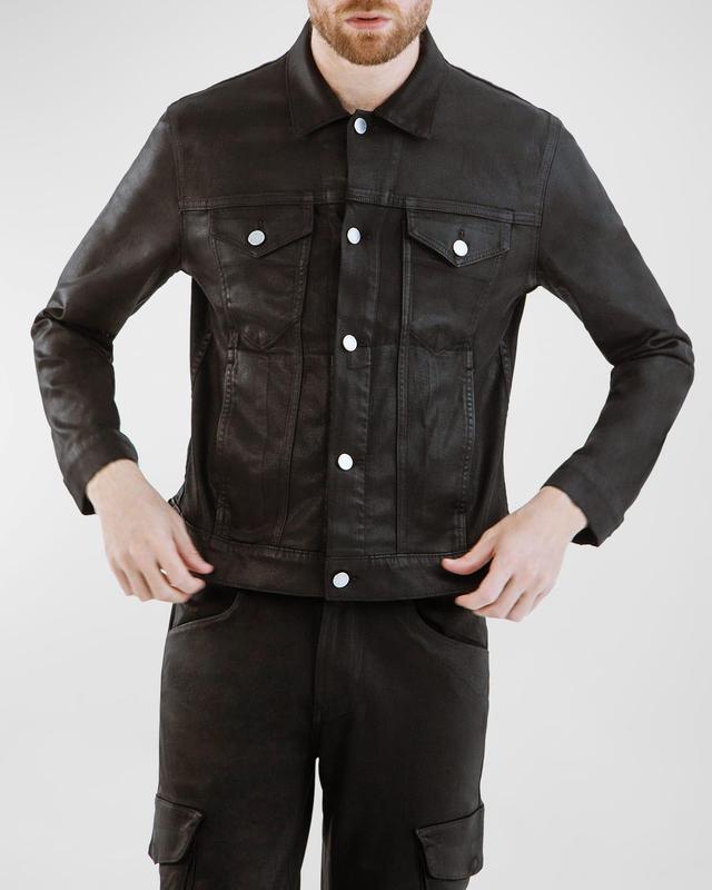 Mens Dean Coated Trucker Jacket Product Image