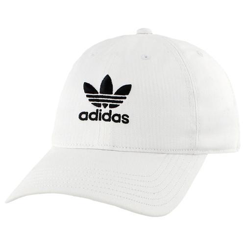 adidas Originals Mens adidas Originals Washed Relaxed Strapback - Mens White/Black Product Image