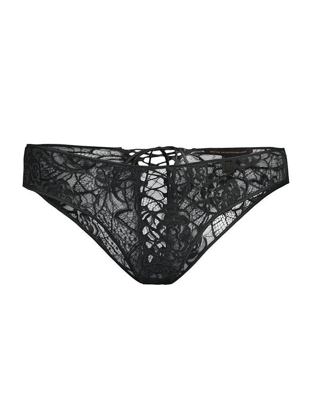 Womens Coquette Floral Lace Briefs Product Image