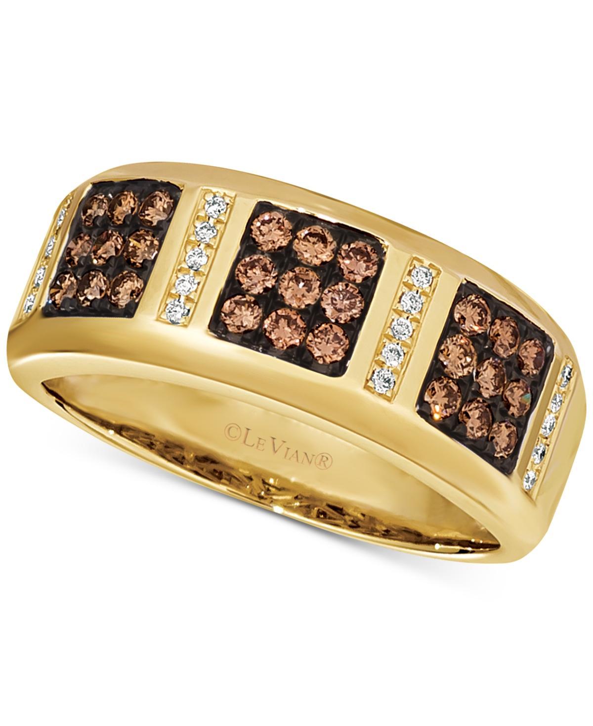 Le Vian Chocolatier Mens Diamond Band (5/8 ct. t.w.) in 14k Gold Product Image