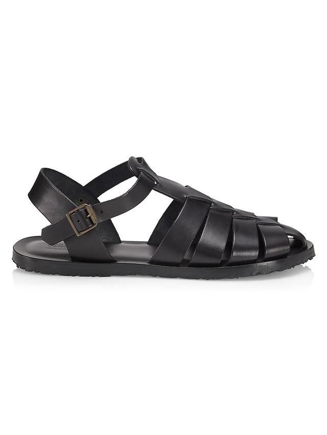 Mens Leather Fisherman Sandals Product Image