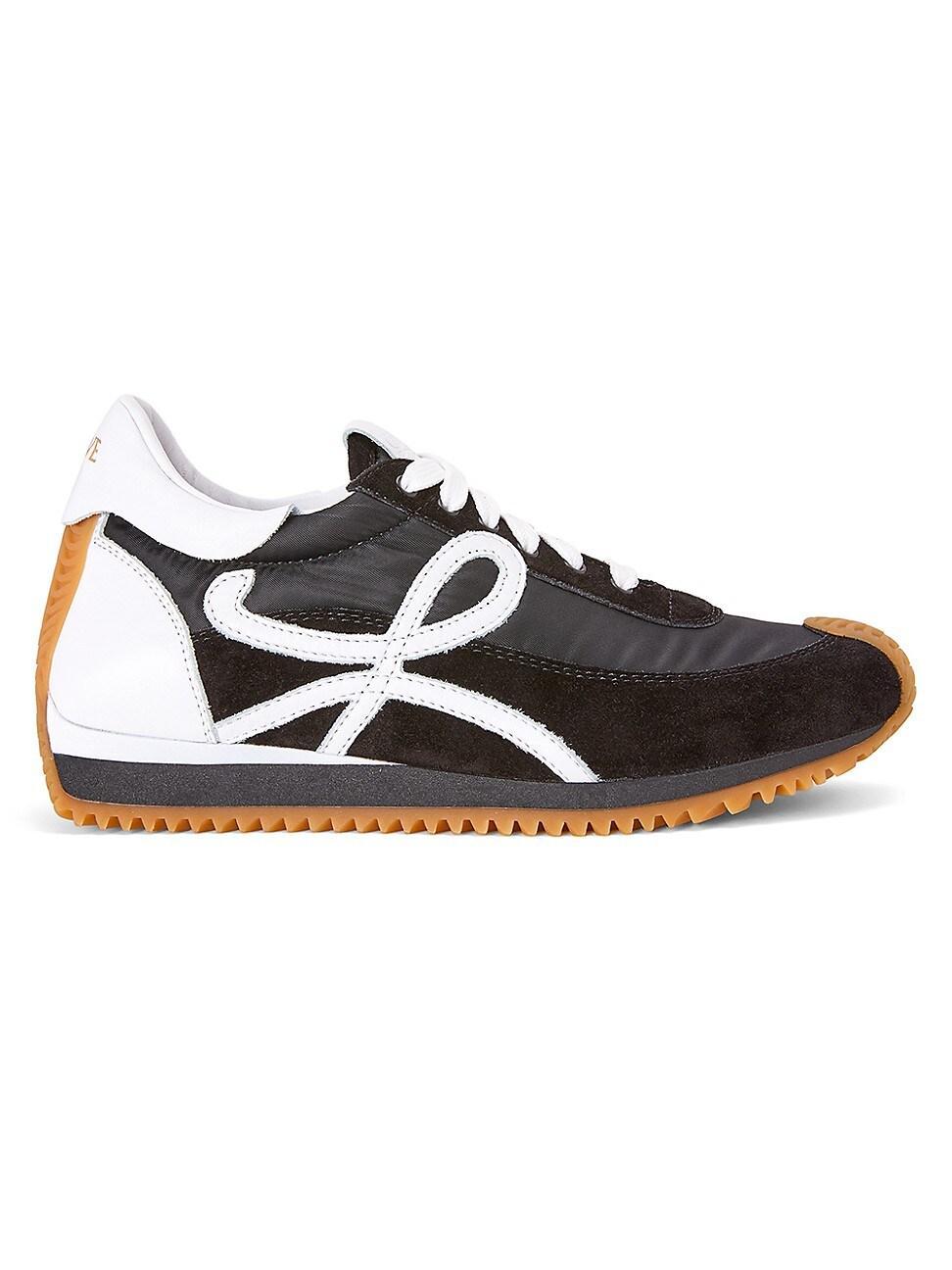 Womens Flow Runner Suede & Nylon Sneakers Product Image