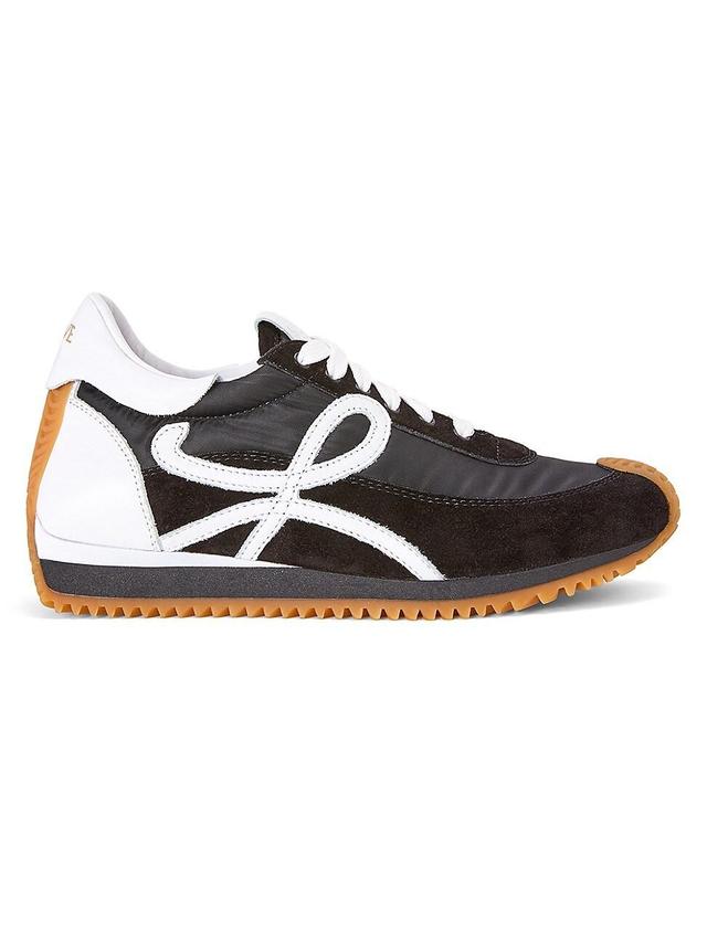 Womens Flow Runner Suede & Nylon Sneakers Product Image