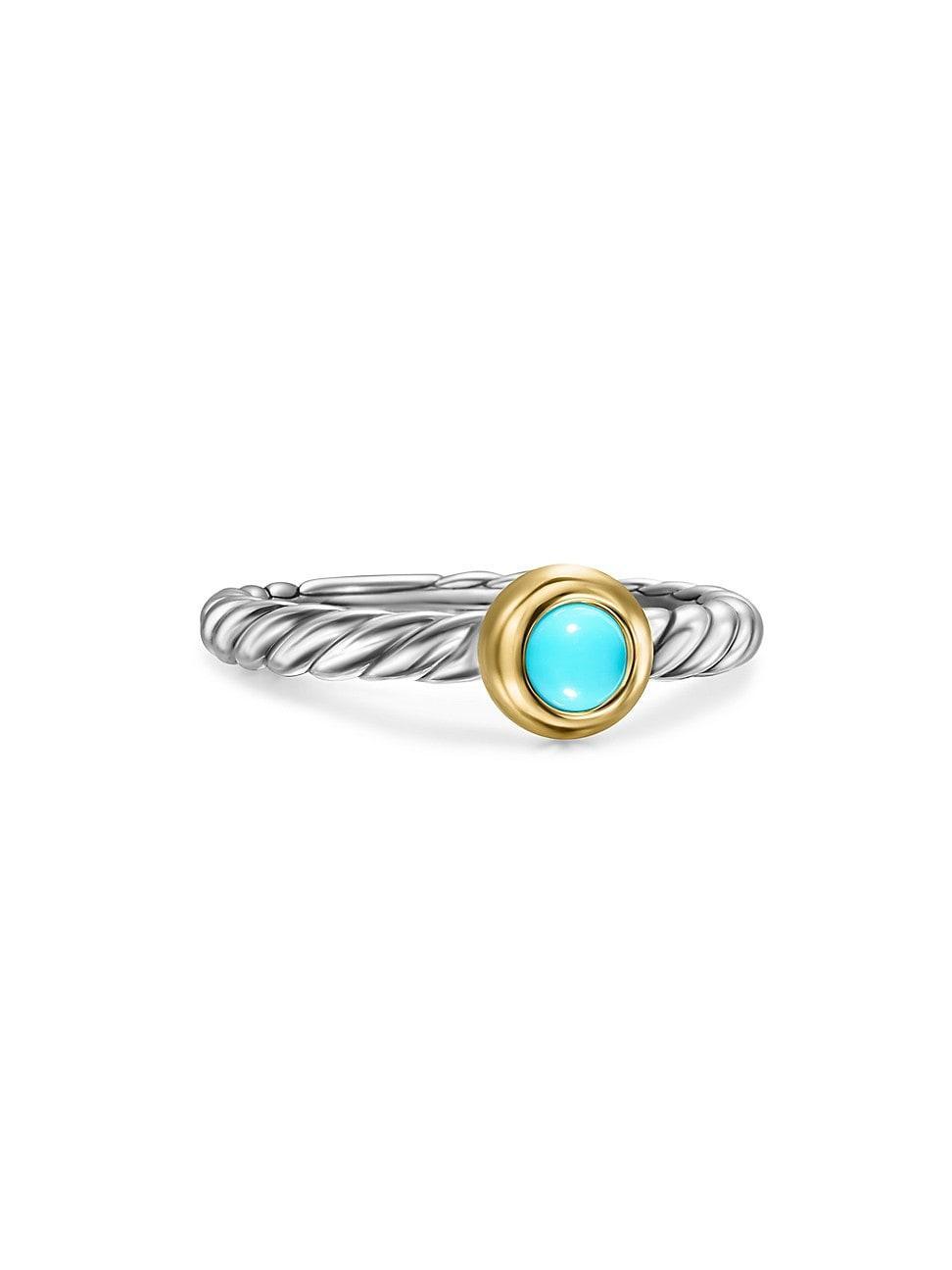 Womens Petite Cable Ring in Sterling Silver Product Image