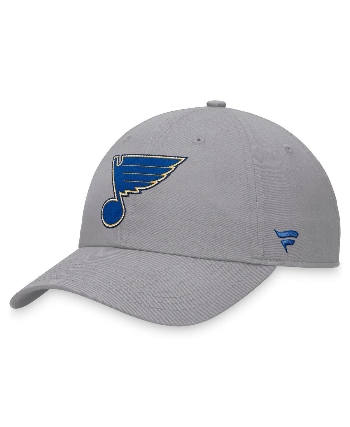 Mens Fanatics Branded Gray St. Louis Blues Extra Time Adjustable Hat Product Image