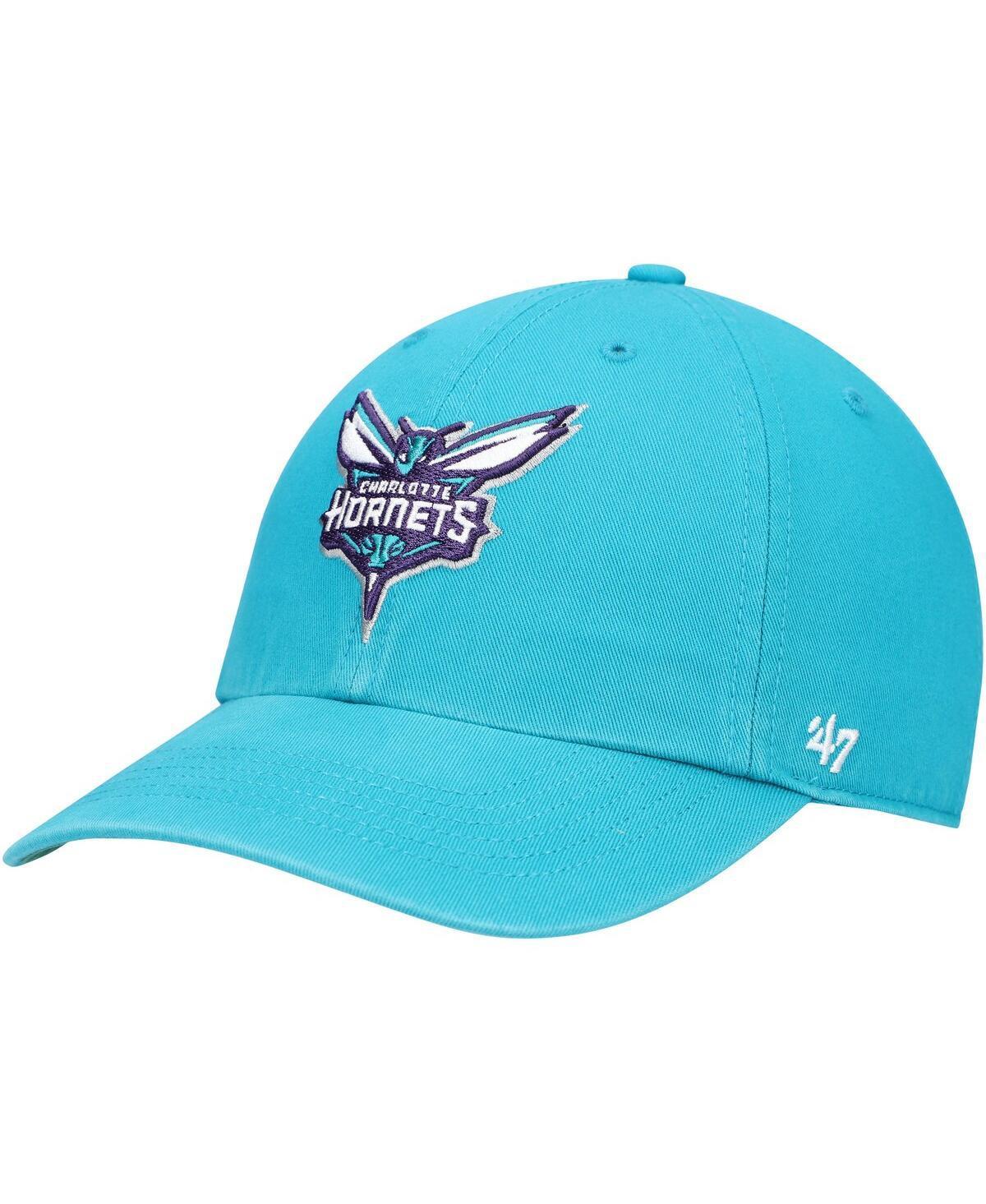 Mens 47 Teal Charlotte Hornets Team Franchise Fitted Hat Product Image