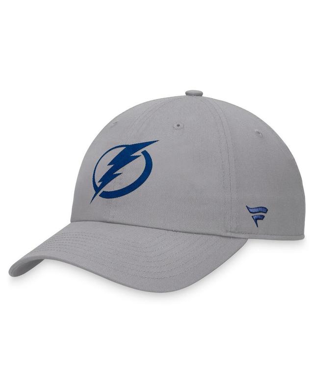 Mens Fanatics Branded Gray Tampa Bay Lightning Extra Time Adjustable Hat Product Image