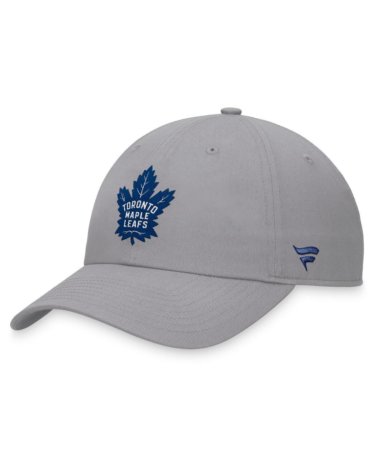 Mens Fanatics Branded Gray Toronto Maple Leafs Extra Time Adjustable Hat Product Image