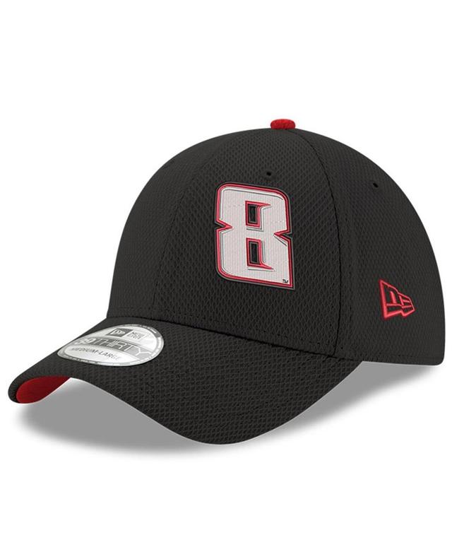 Mens New Era Black Kyle Busch 39THIRTY Panel Flex Fit Hat Product Image