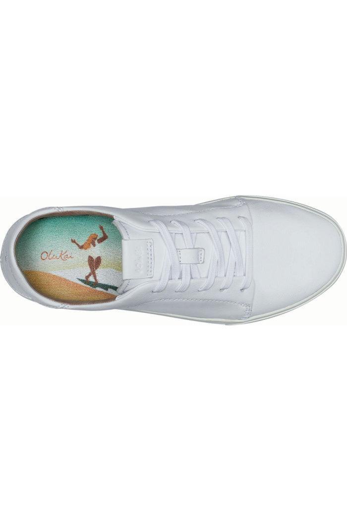 Women's Olukai Pehuea Li 'Ili Sneaker in White Product Image