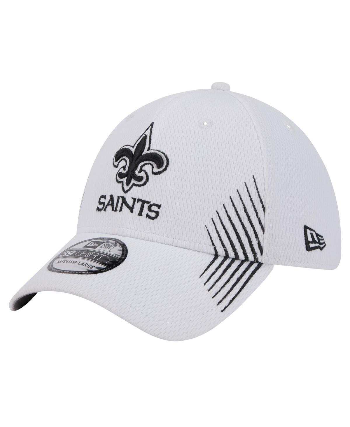 Mens New Era White New Orleans Saints Active 39THIRTY Flex Hat Product Image