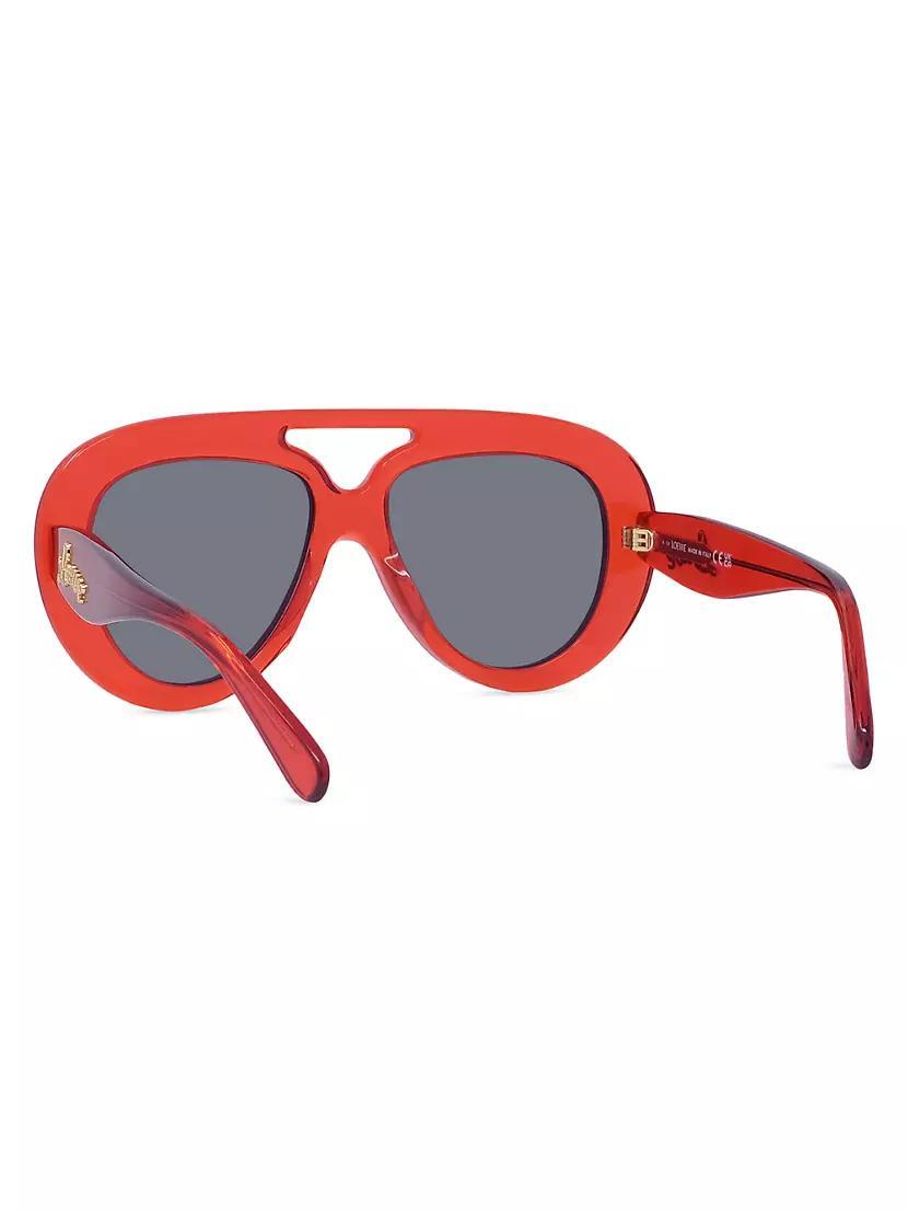 Curvy 55MM Pilot Sunglasses Product Image