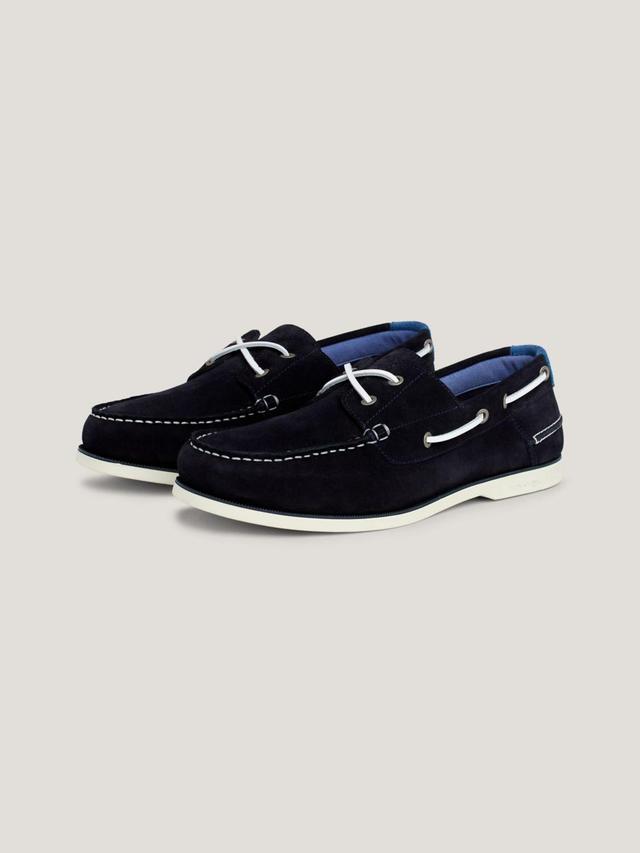 Tommy Hilfiger Men's TH Suede Boat Shoe Product Image
