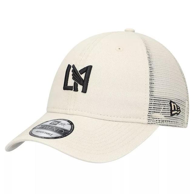 Mens New Era Tan LAFC Game Day 9TWENTY Adjustable Trucker Hat Product Image